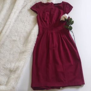 WHBM Women’s Cap Sleeve Ponte Sheath Dress